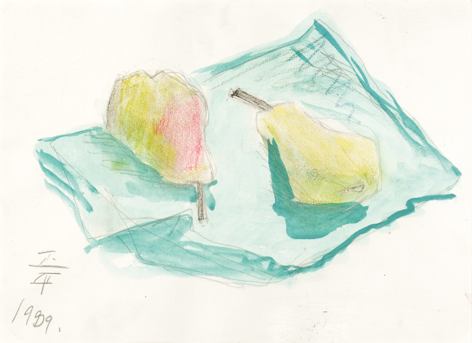 画像1: 松田正平画額「洋梨」