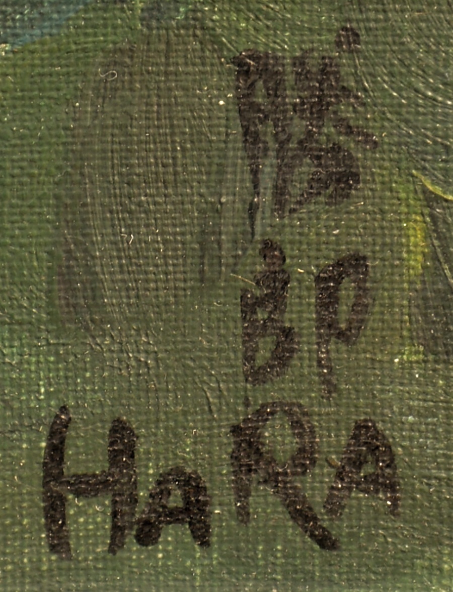 画像: 原勝郎画額「パリの郊外」