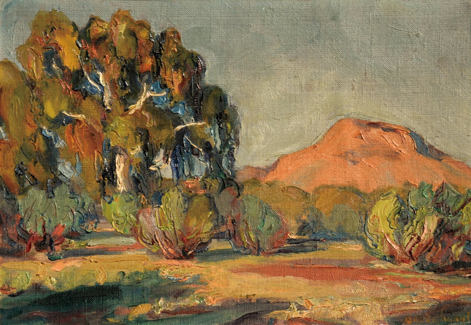 画像1: フローレンス・ブロードハート画額「風景」