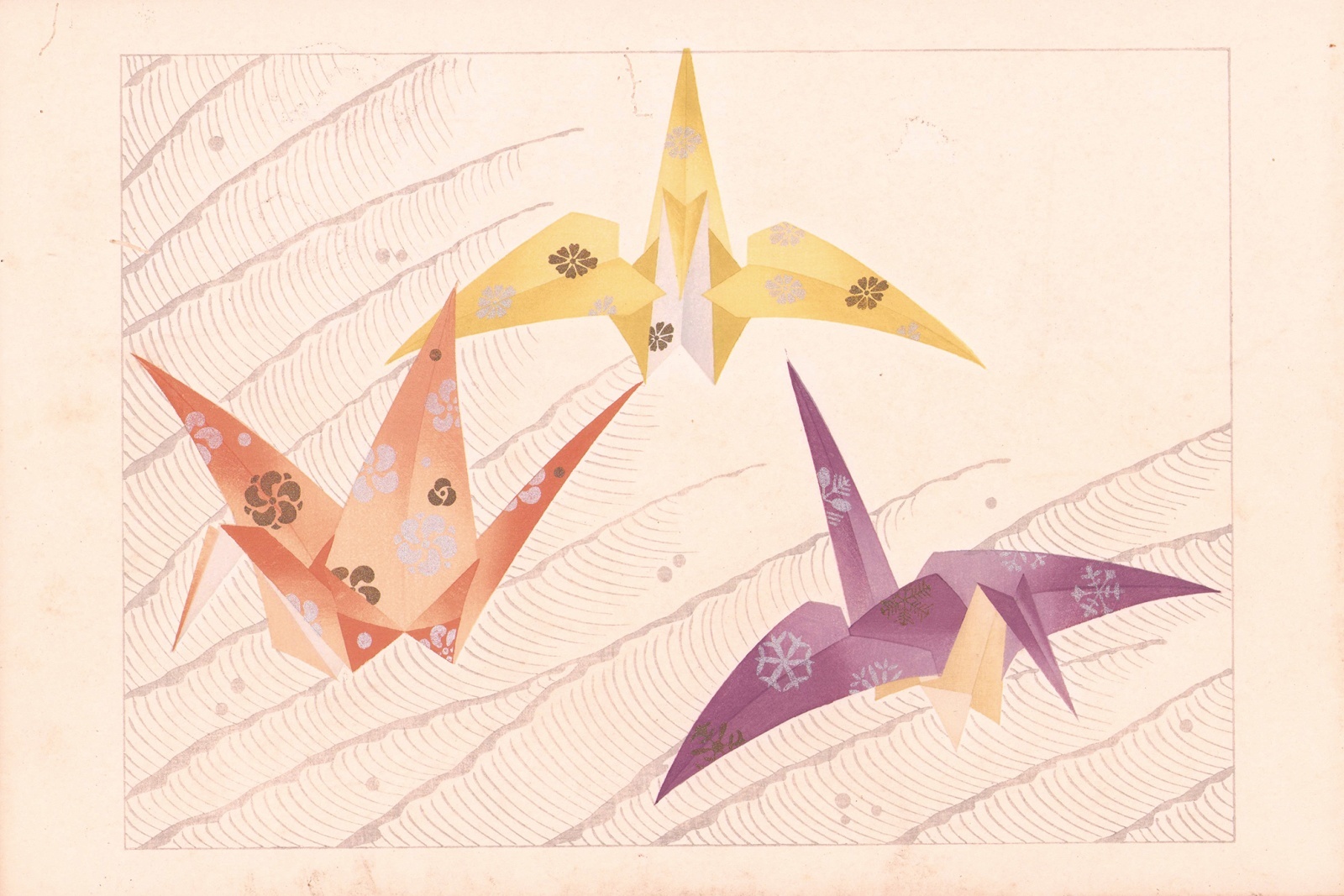 画像: 折紙模様　上下