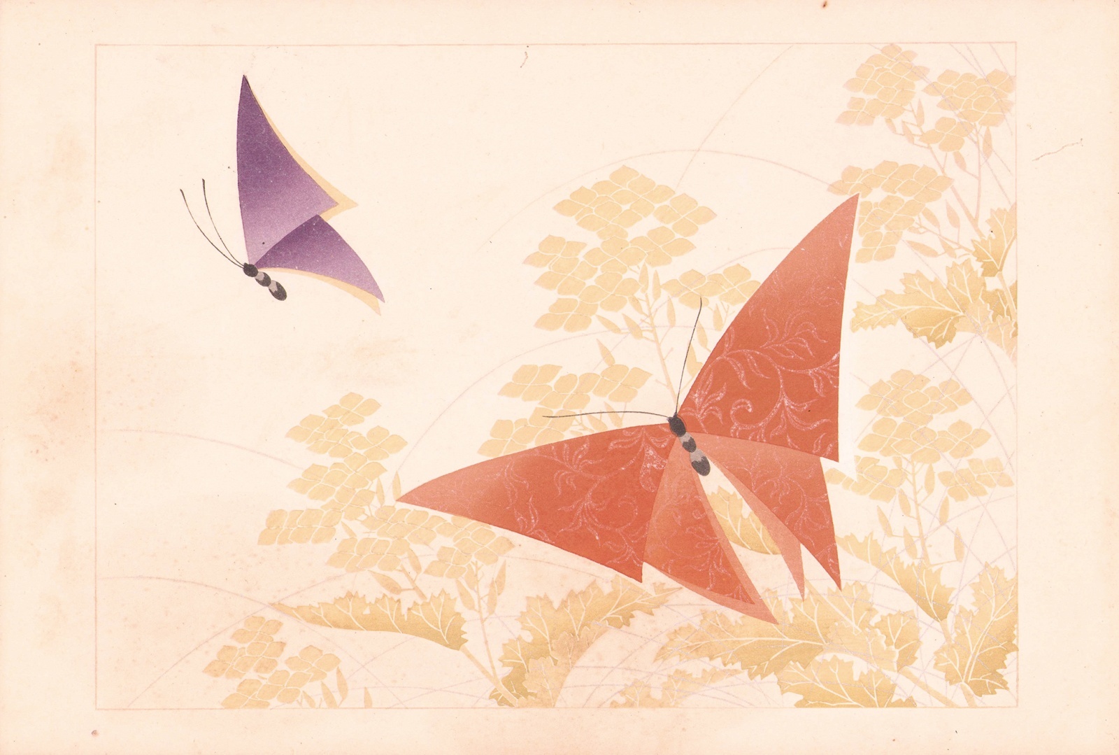 画像: 折紙模様　上下