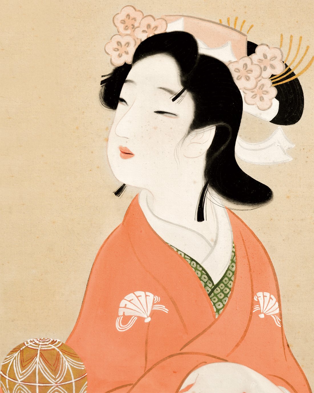 画像: 木谷千種画額「手毬」