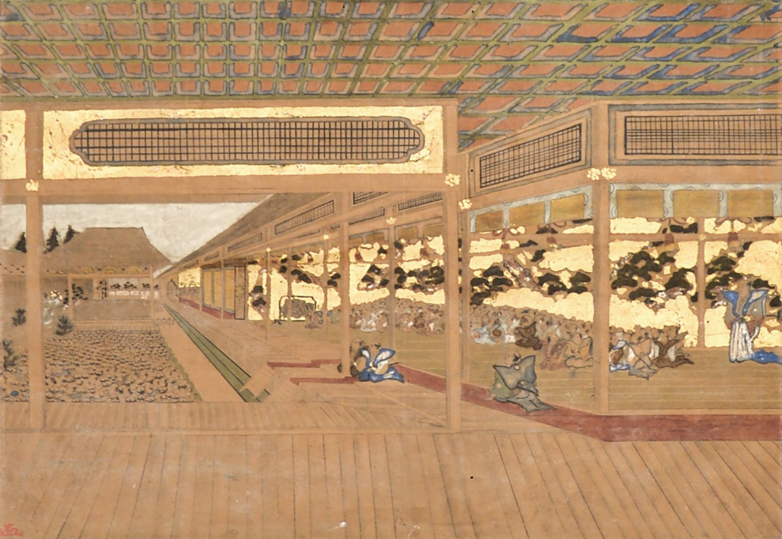 画像1: 浮絵「能舞台」