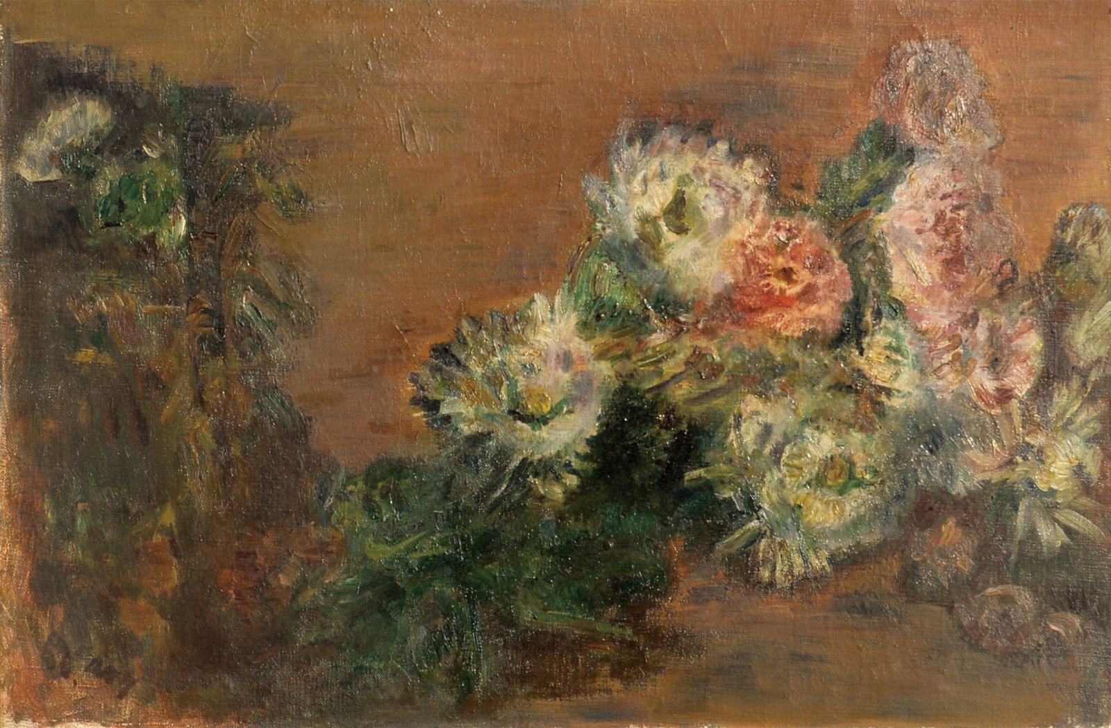 画像1: 青山熊治画額「菊」