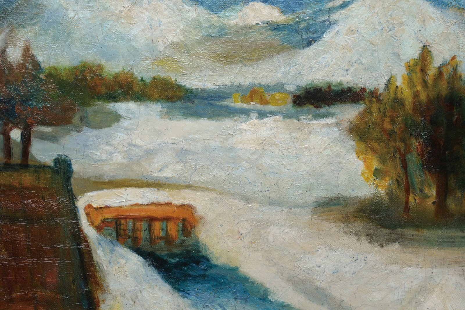 画像: 佐藤哲三画額「雪景」