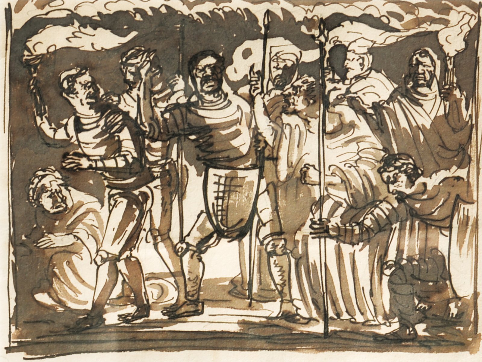 画像1: 岸田劉生画額「画稿（騎士）」