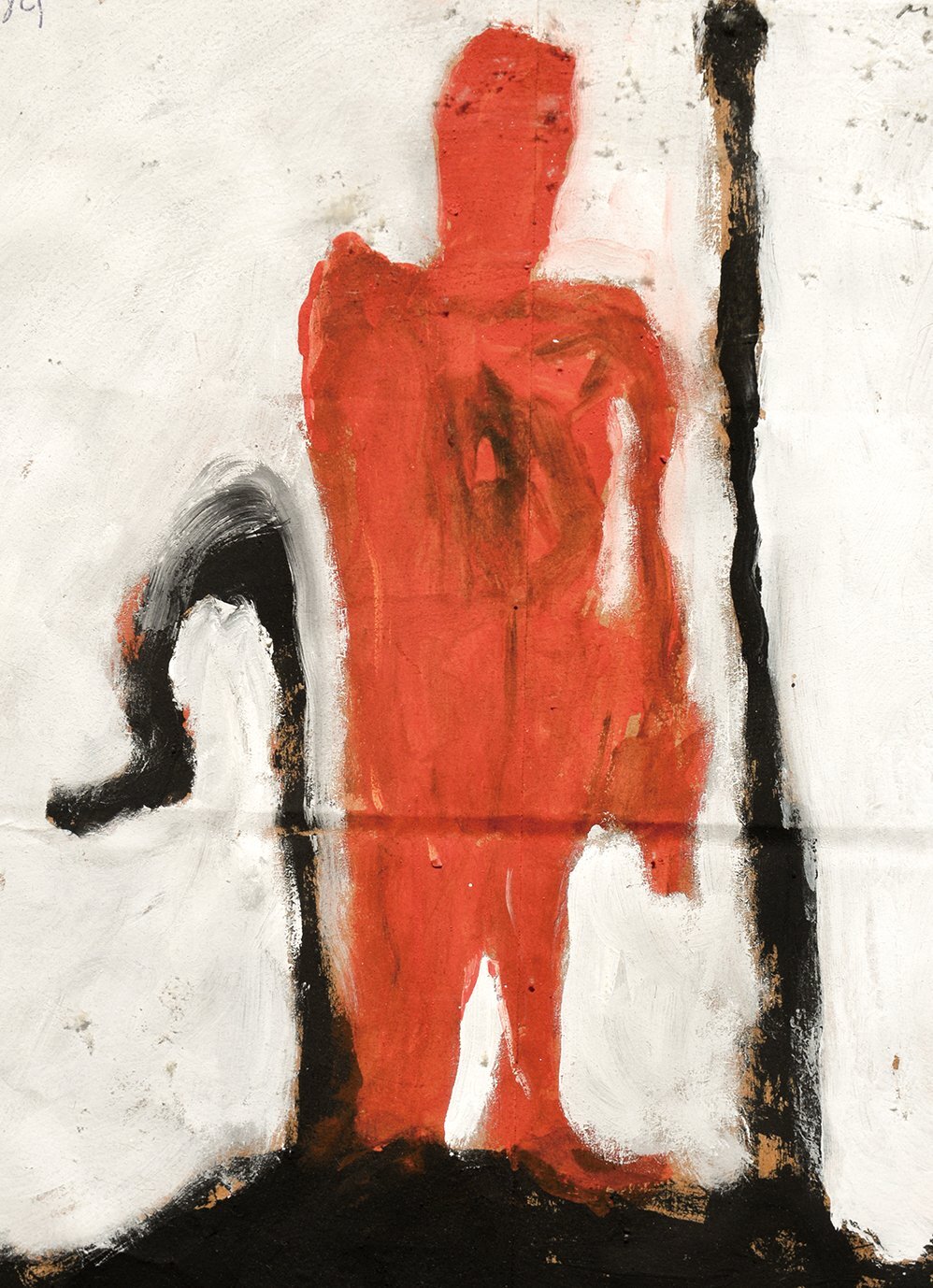 画像: マックス・ノイマン画額「赤い人物」