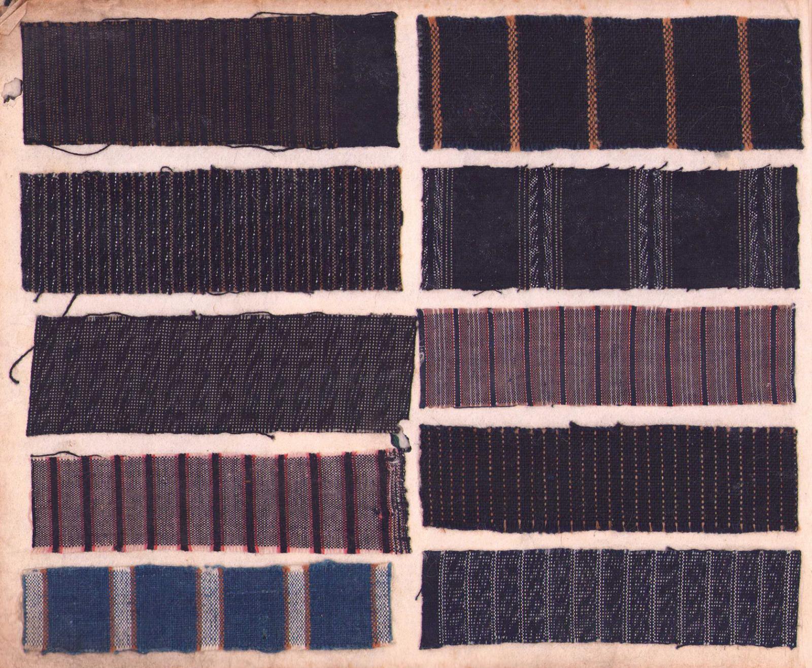 画像1: 縞小裂貼込帖　２６８枚貼込