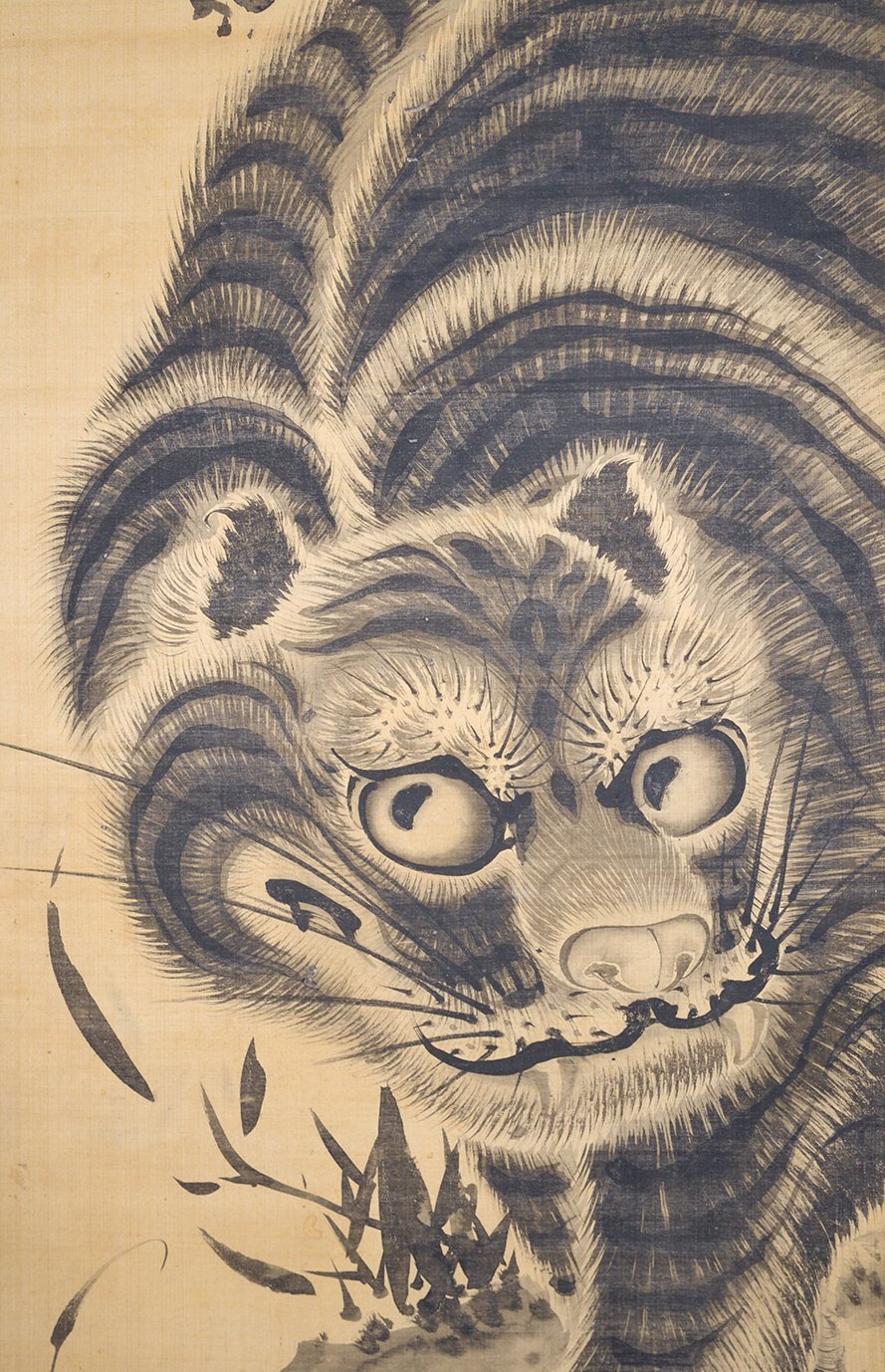 画像: 森蘭斎画幅「虎図」