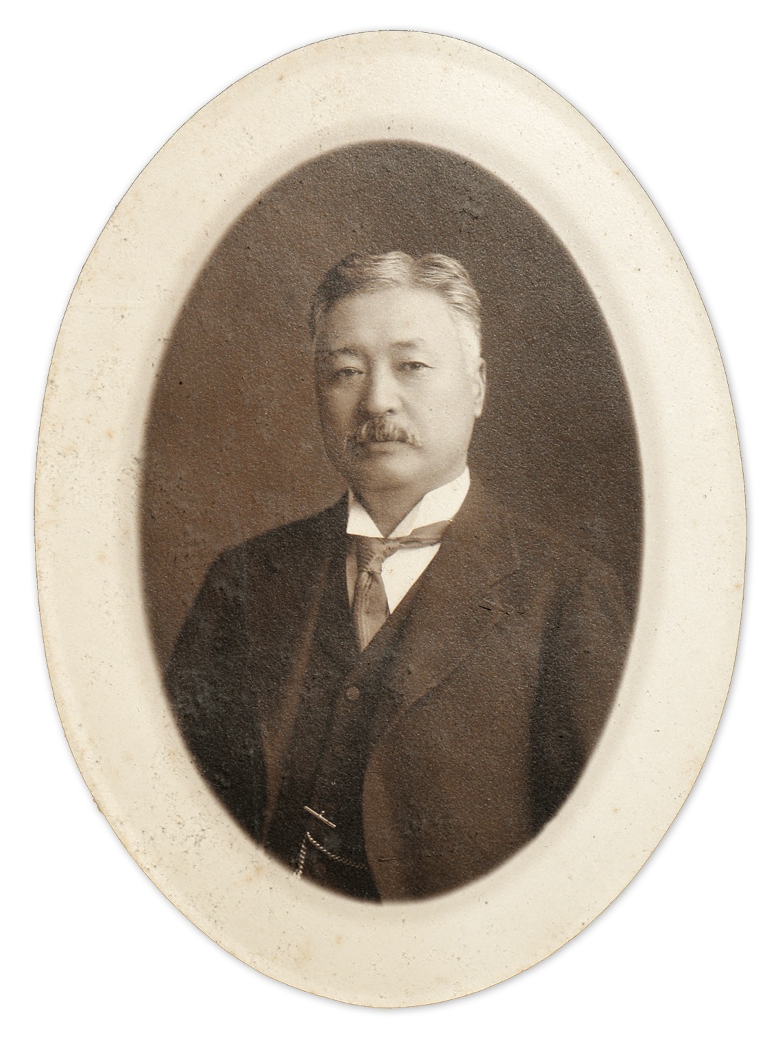 画像1: 益田孝肖像写真額