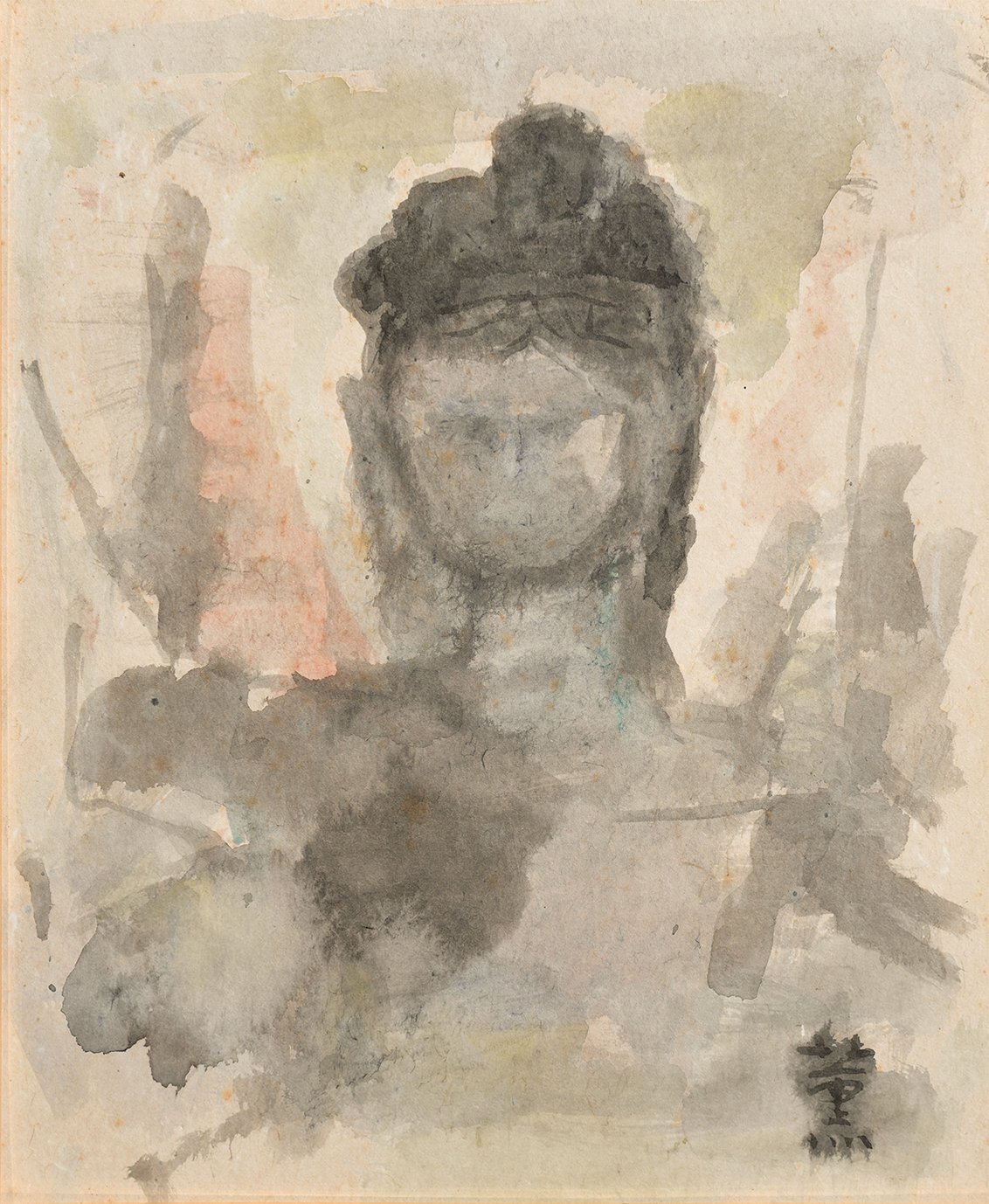 画像1: 山口薫画額「人物」