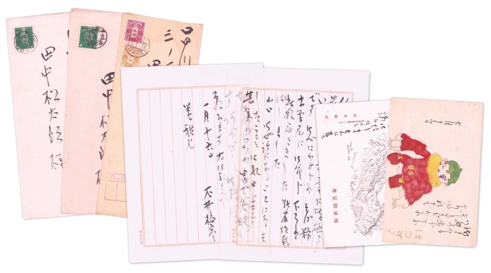 画像1: 石井柏亭書簡
