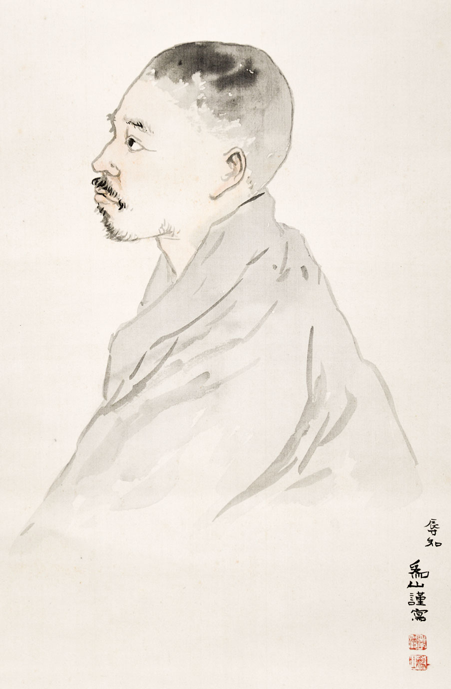 画像: 下村為山・高浜虚子賛「子規居士小照」