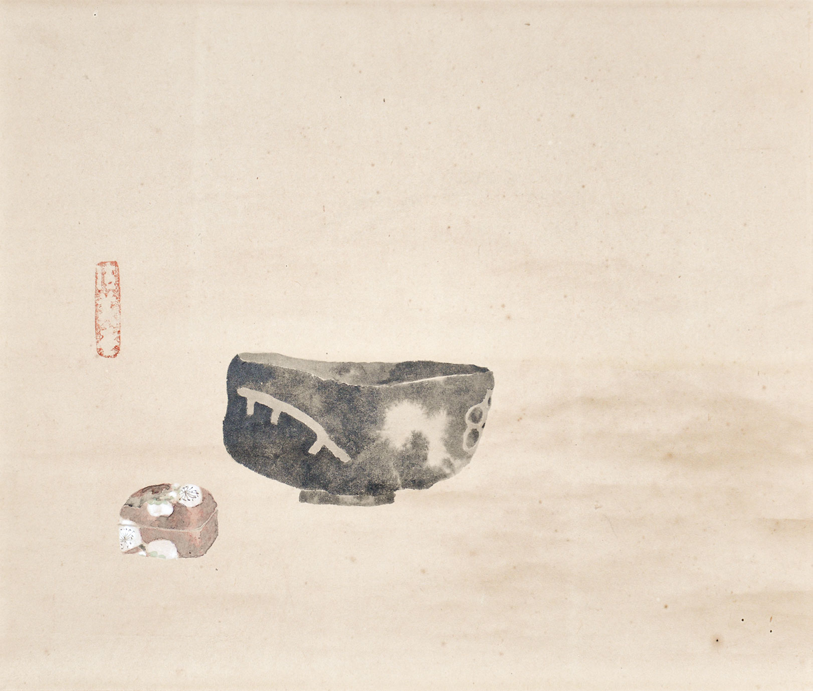 画像1: 大河内正敏画幅「宗入黒鵲」