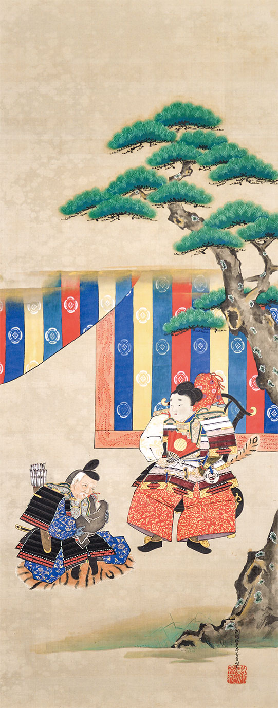 画像1: 朝岡泰善画幅「神功皇后」