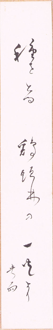 画像1: 皆川爽雨短冊「種をとる」