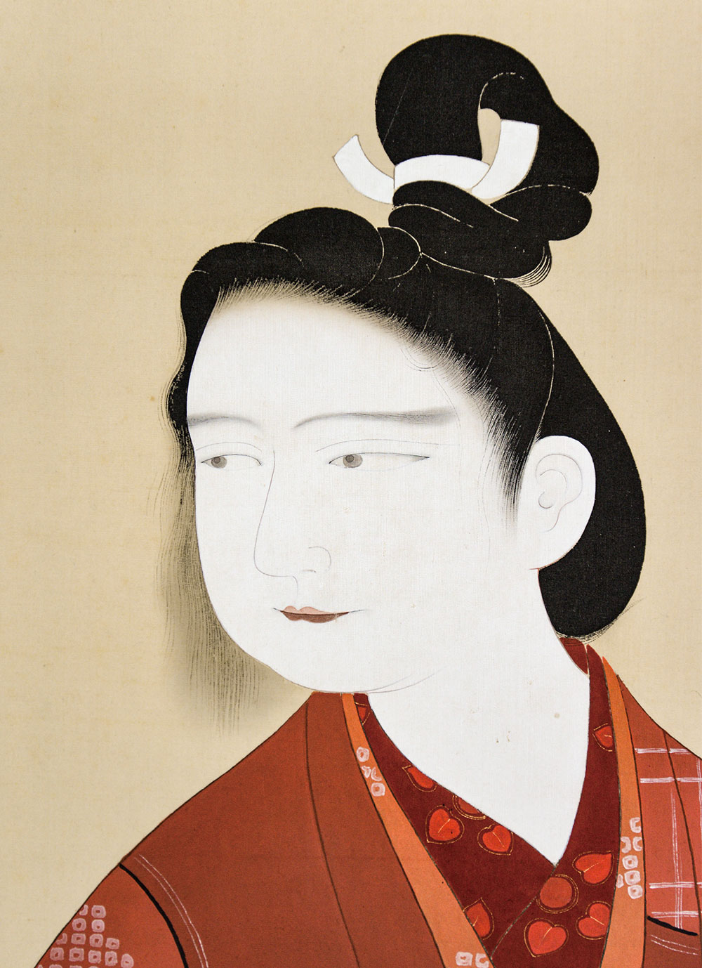 画像: 谷角日沙春画幅「美人図」