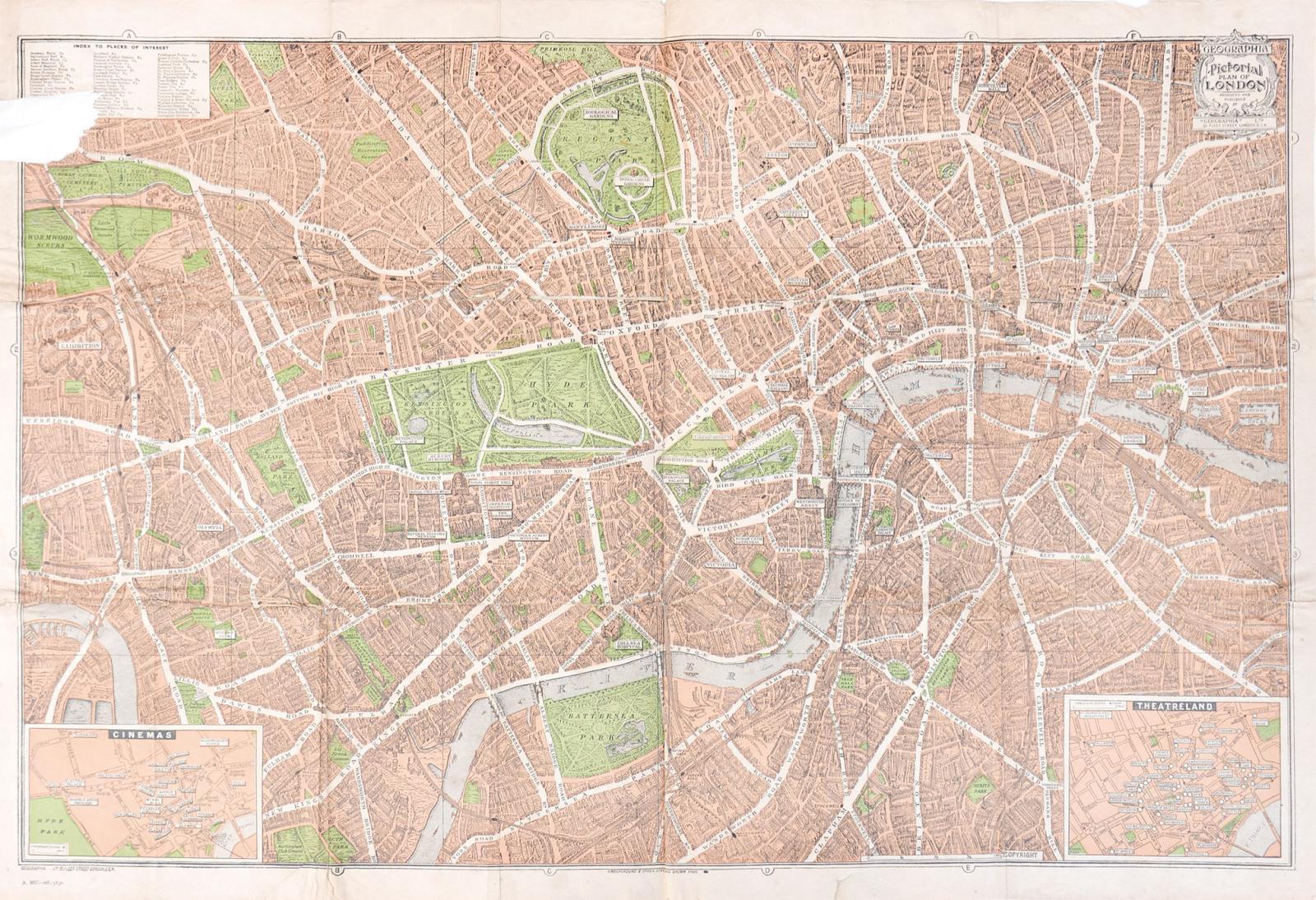 画像1: ロンドン古地図